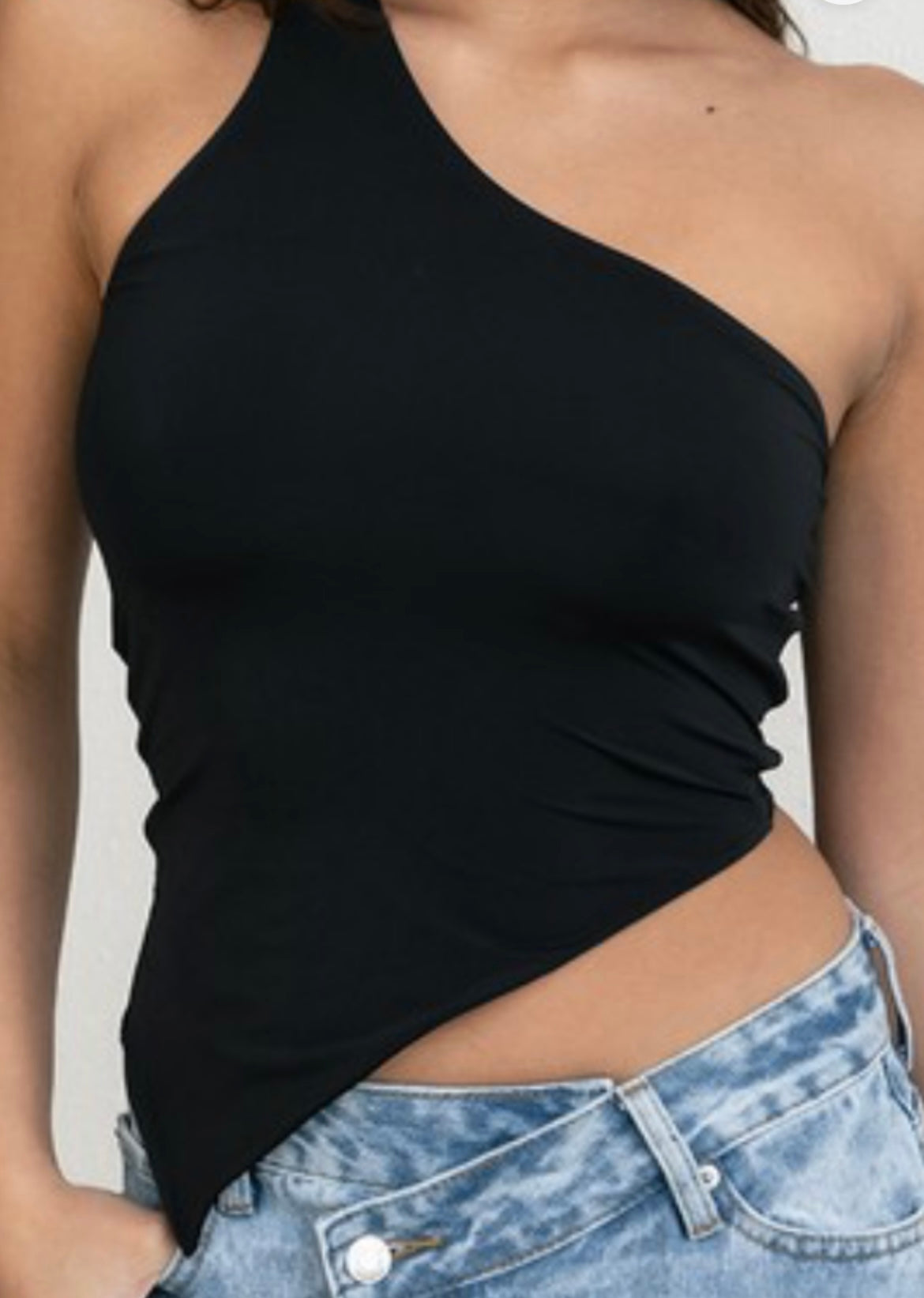 Asymmetrical Black Top